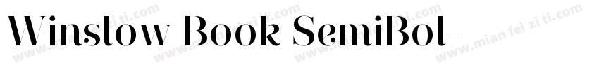 Winslow Book SemiBol字体转换